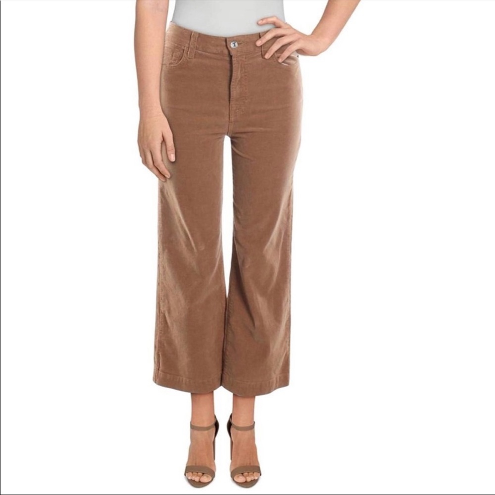 NWT 7 For All Mankind Cropped Alexa in Penny Corduroy Size 25